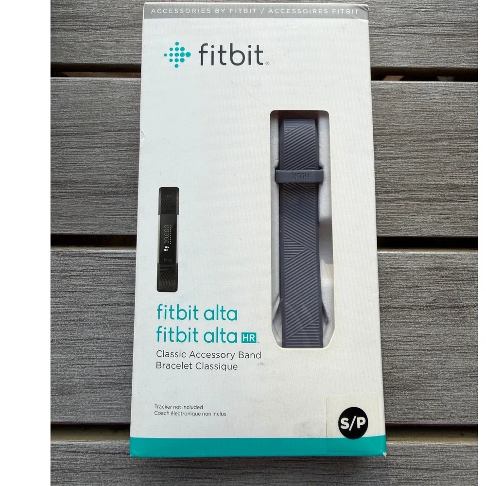 Genuine Fitbit Alta & Alta HR Classic Accessory Band Gray small new